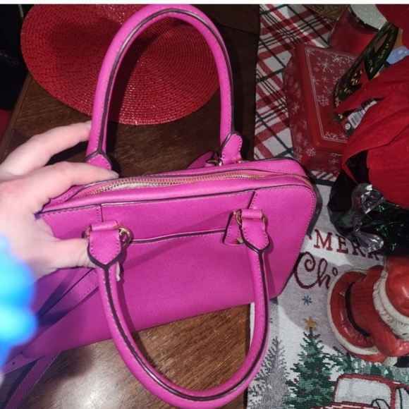 Michael Kors Jet Set Travel Saffiano Studded Satchel - Picture 4 of 13